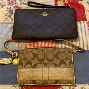 Coach Clutches/ Credit Card Holders